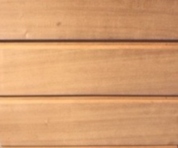 Bardage en hêtre torréfié - Profil rainuré langueté